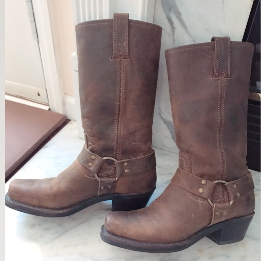 Frye Harness Boots size 8